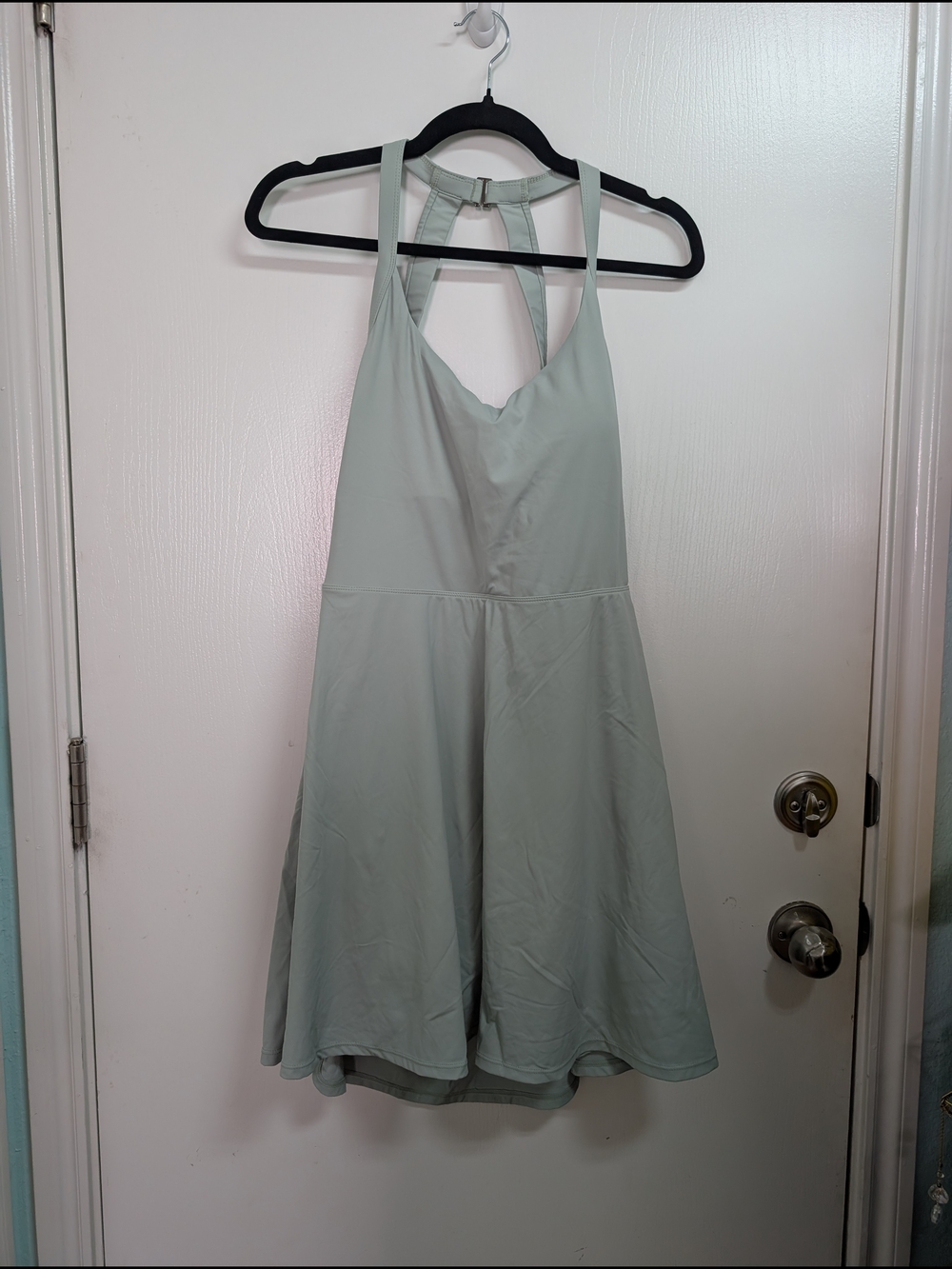 Halara Light Sage Green Racerback Skater Dress